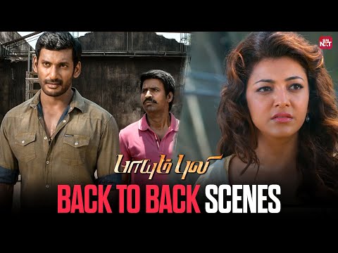 Paayum Puli – Back to Back Power Scenes | Vishal | Kajal Aggarwal | Sun NXT