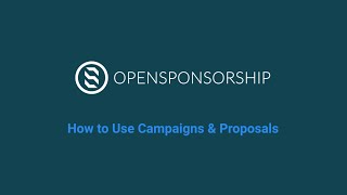 Videos zu OpenSponsorship