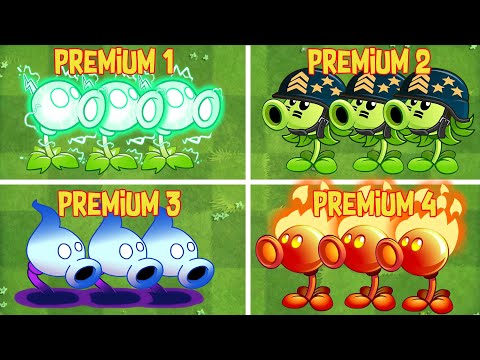 4 Premium PEA Plant Battlez - Who's Best PEA? - PvZ 2 Plant vs Plant