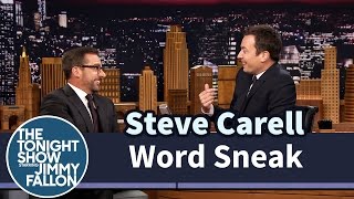 Word sneak with Steve Carell - a nice costumizable vocab activity to start your lesson with