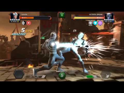 The Longest  Ultron Tech Drone Solo Ever ! Havok vs Variant 1.1 boss 😴 MCOC