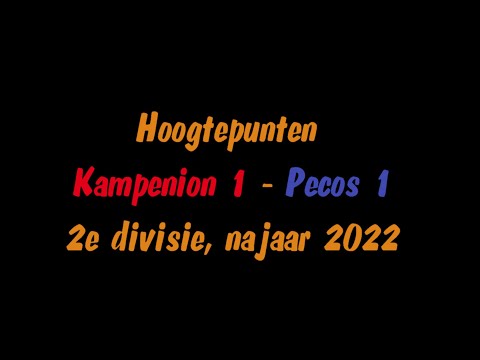 Kampenion 1 vs. Pecos 1 - hoogtepunten
