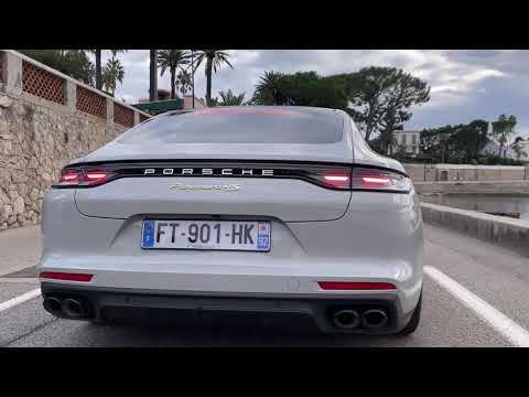 Porsche Panamera 4S Hybrid V6 BiTurbo Acceleration - sound exhaust