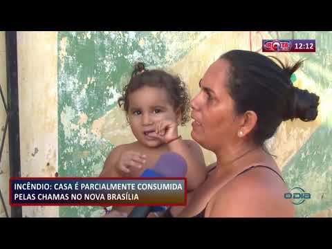 ROTA DO DIA 10 10  Casa eÌ parcialmente incendiada no Nova BrasiÌlia