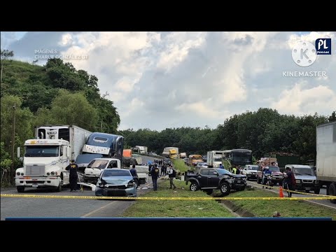 ACCIDENTE MULTIPLE EN SUCHITEPEQUEZ DEJA VARIOS HERIDOS 