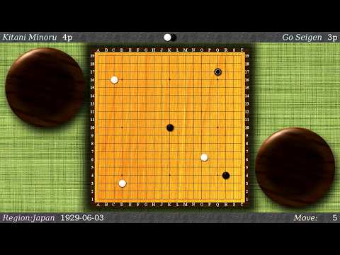 Kitani Minoru (white) vs Go Seigen (black) Manego