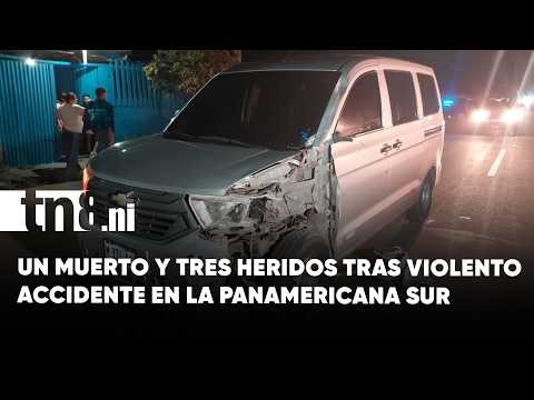 Triple colisión en El Crucero deja un muerto y tres lesionados