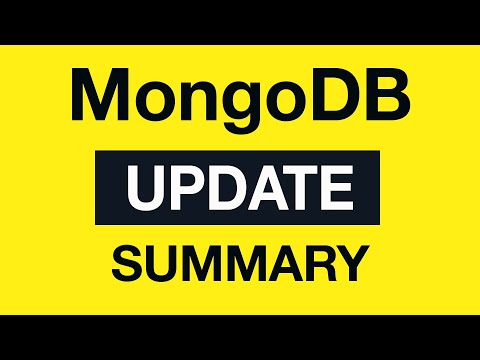 MongoDB Update Queries 24 Update Module Summary
