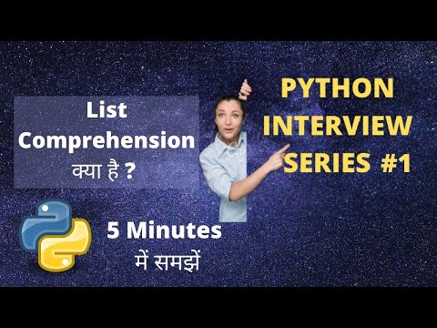 List Comprehension In Python Easy Hindi Tutorial Python Interview Questions 1