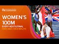 Asher Smith Retains 100m Crown EVERY Heat Final Of The Women S 100m Rome 2024