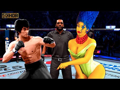 TRUE Bruce Lee vs. Marge Simpson | EA Sports UFC 5