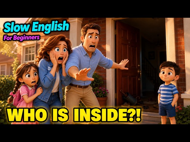 The Door Was Open!  Easy English Listening Story A2 Level SDDEFAULT Thumbnail