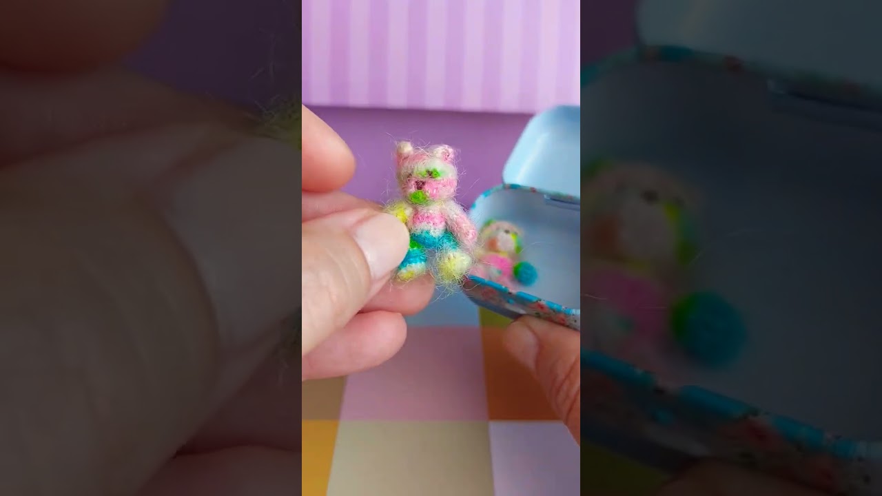 Teddy bear Rainbow #crochet #teddy