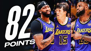 Anthony Davis - Austin Reaves - LeBron James - Los Angeles Lakers