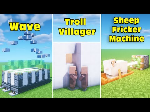 Insane Redstone Hacks - Sheep Fricker Machine & Troll Villager! #20