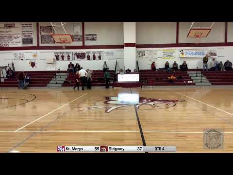 St. Marys Vs. Ridgway Girls Basketball