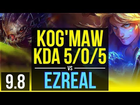 Climb as KOG'MAW & Lulu vs EZREAL & Karma (ADC) | KDA 5/0/5, 69% winrate | Korea Grandmaster | v9.8