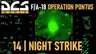 F/A-18 Operation Pontus Campaign | Mission 14 | Night Strike | DCS