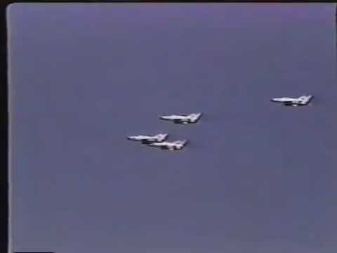 MiG 21s demonstrate dropping of Napalm tanks