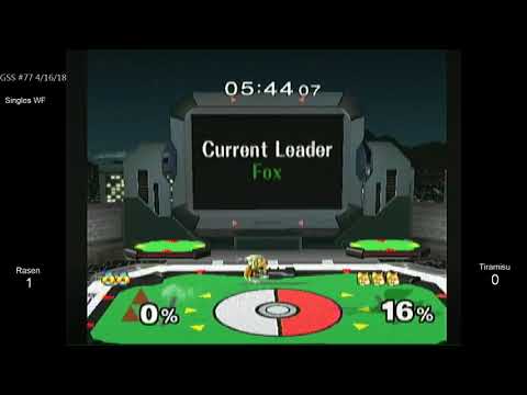GSS 77 SSBM - Rasen (Sheik) vs. HoG | Tiramisu (Fox) - Melee WF