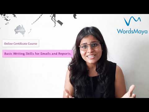 Basic Writing skills   Email and Report- Online Certificate Course