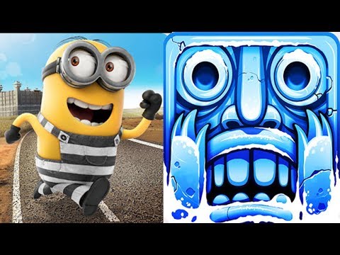 Despicable Me - Minion Rush : Minion Break Vs Temple Run 2 Frozen Festival !
