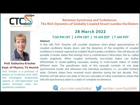 Critical Transitions in Complex Systems - Talk by Prof. Katharina Krischer