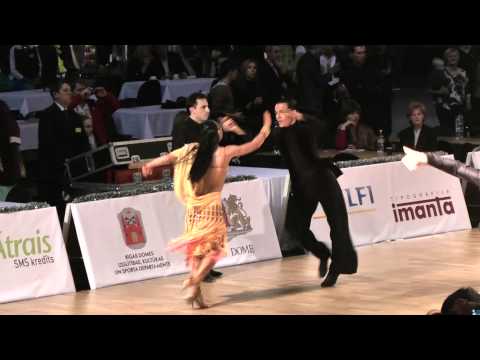 00213 Nikolay Chernov & Evgenia Florinskaya - Samba 1/8 Youth Latin Baltic Grand Prix 2012 Latvia