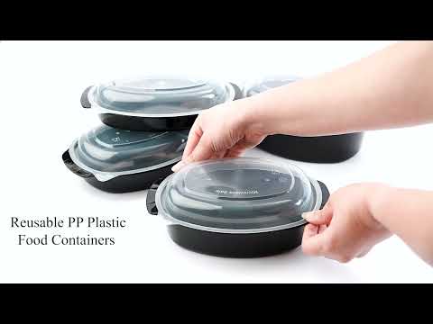 High Quality Leak Proof 600 ML PP Plastic Takeaway Food Container for Restaurants and Cloud Kitchens