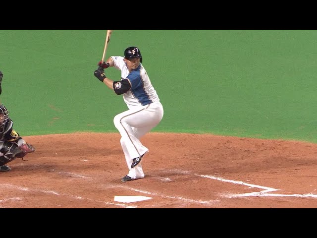 【3回裏】先制点はキャプテンのバットで!! ファイターズ・中田の先制タイムリーヒット!! 2018/6/13 F-T