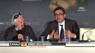 Cannes 2014  WINTER SLEEP  Press conference Palme d39Or