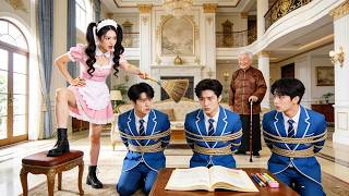 💕لم يستطع أحد ضبط أطفال CEO الثلاثة… خادمة ريفية جديدة أخضعتهم بمكنسة! انقلاب الحياة!