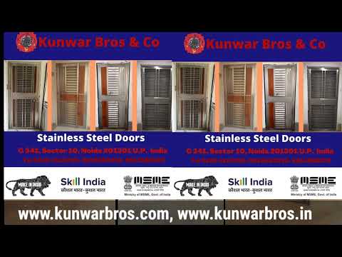 Stainless steel entrance door