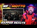 RAPPER REACTS to NF - MOTTO (Official Music Video)
