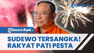 Rakyat Pati Menang! AMPB Pesta Kembang Api di Alun alun, Rayakan Status Tersangka Sudewo
