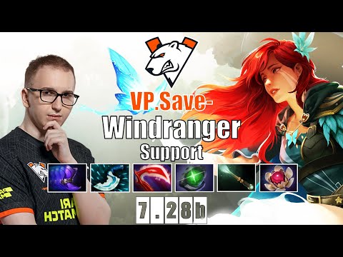 Windranger Support | VP.Save- | WINDRANGER SUPPORT IS TOO BROKEN | 7.28b Gameplay Highlights