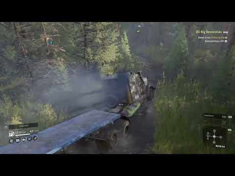 SnowRunner- oil rig restoration - ps4. Navistar