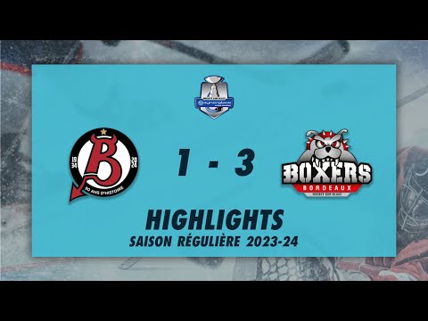 Diables Rouges de Briançon 1-3 Boxers de Bordeaux - Highlights - Synerglace Ligue Magnus 2023-24