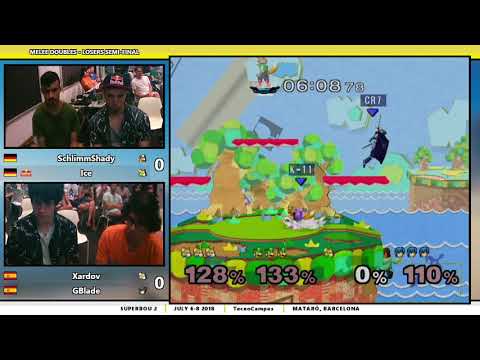 SB2 - Ice / SchlimmShady Vs. Xardov / GBlade - Losers Semis - Melee Doubles