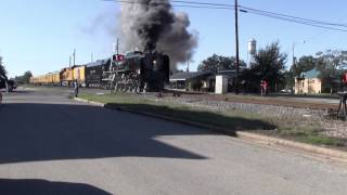 preview picture of video 'Union Pacific Steam Locomotive UP 844 In Hempstead'