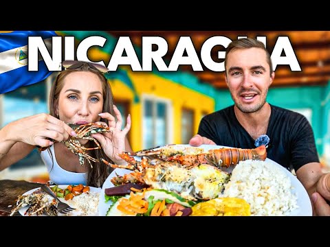 EPIC Nicaraguan Food!!! 🇳🇮 Seafood Feast In San Juan Del Sur, Nicaragua!