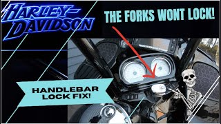 HARLEY MOTORCYCLE FORK LOCK FIX!
