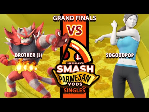 SMASH PARMESAN 8 | GRAND FINALS | BROTHER [INCINEROAR] VS SOGOODPOP [WII FIT TRAINER]
