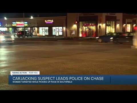 Carjacking suspect leads police on chase