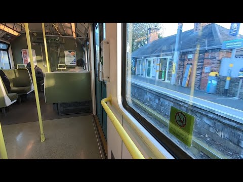 On Board an IE 8300 Class Dart Train Arriving at Sydney Parade, Dublin