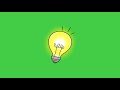 Idea Bulb Green Screen