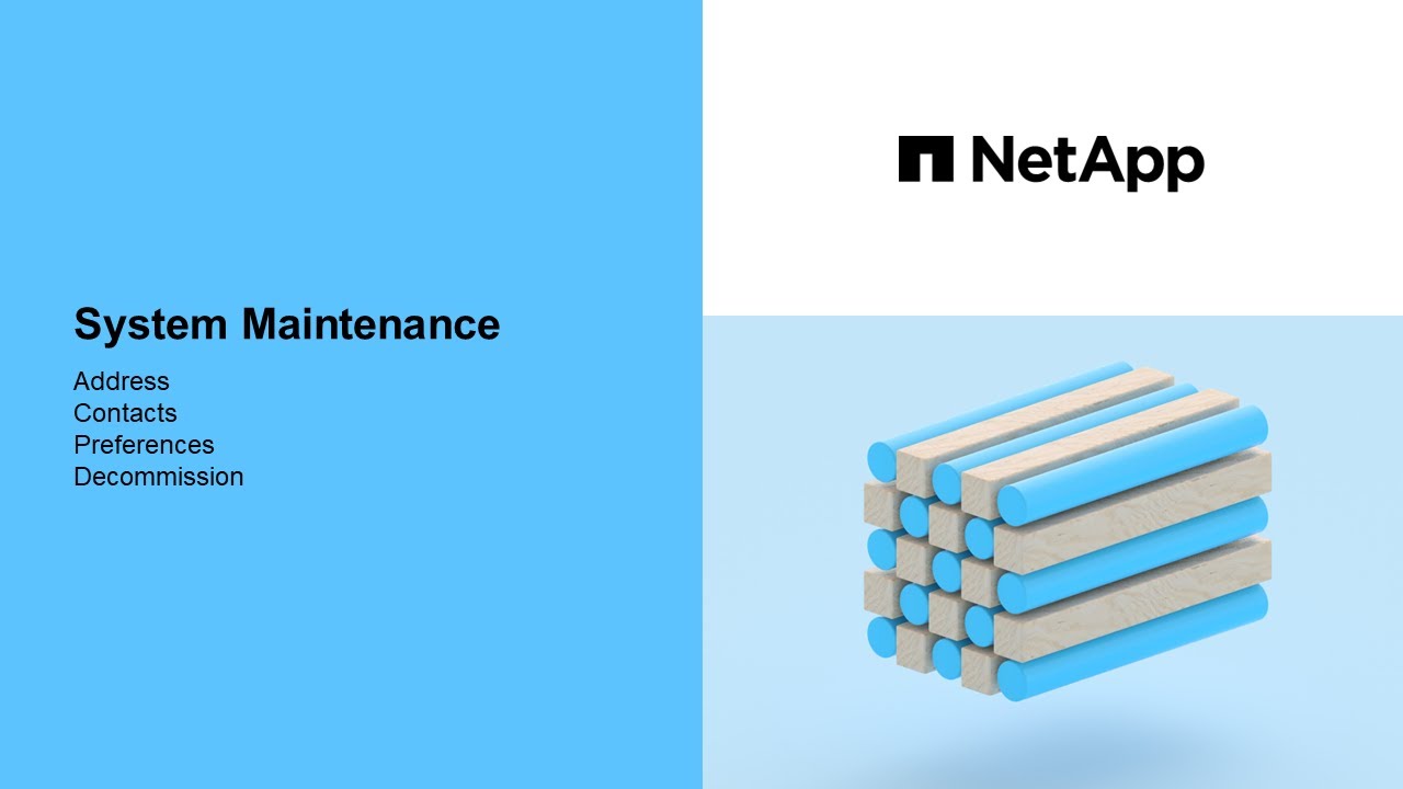 NetApp Support Site - System Maintenance