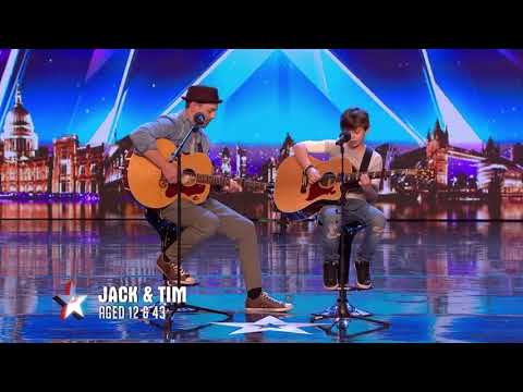 Jack and Tim receives the GOLDEN BUZZER from Simon - BGT 2018