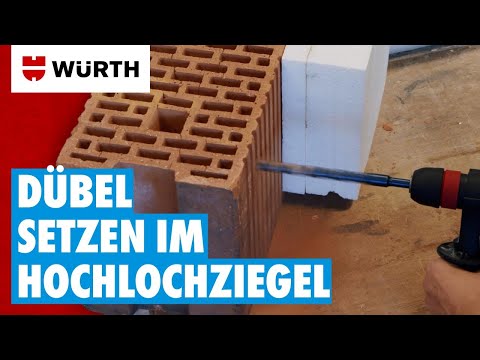 Schritt-für-Schritt-Anleitung: Dübel Setzen im Hochlochziegel #howto