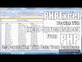 PHPExcel Working With Excel Spreadsheet In PHP 3 Populating Excel With Data From Databases